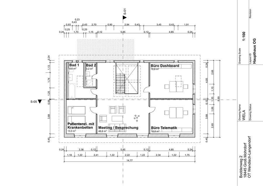 Haupthaus · Obergeschoss – Planblatt 4 aus 261009_WELA