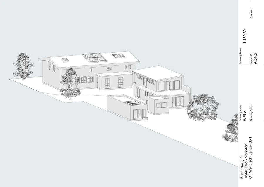 3D · Modellansicht – Planblatt 18 aus 261009_WELA