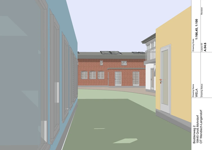 3D · Zwischen den Gebäuden – Planblatt 21 aus 261009_WELA