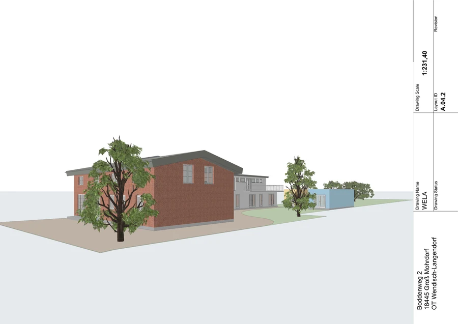 3D · Straßenperspektive – Planblatt 22 aus 261009_WELA