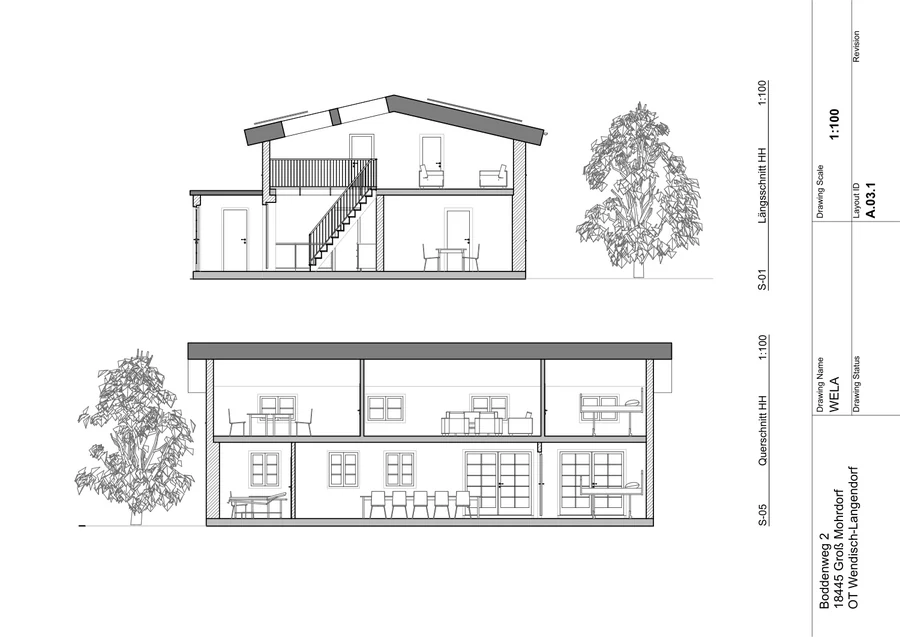 Haupthaus · Schnitte – Planblatt 8 aus 261009_WELA